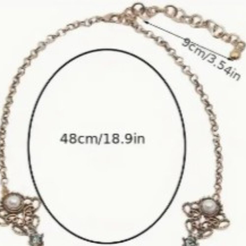 Sweater Chain Necklace - French Ethic Court-Style Pendant with Upscale Sense - Picture 6 of 12